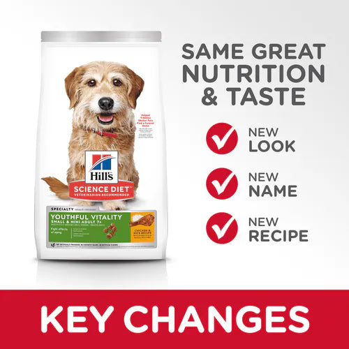 Hill's Science Diet Adult 7+ Youthful Vitality Small & Mini 1.6 kgs