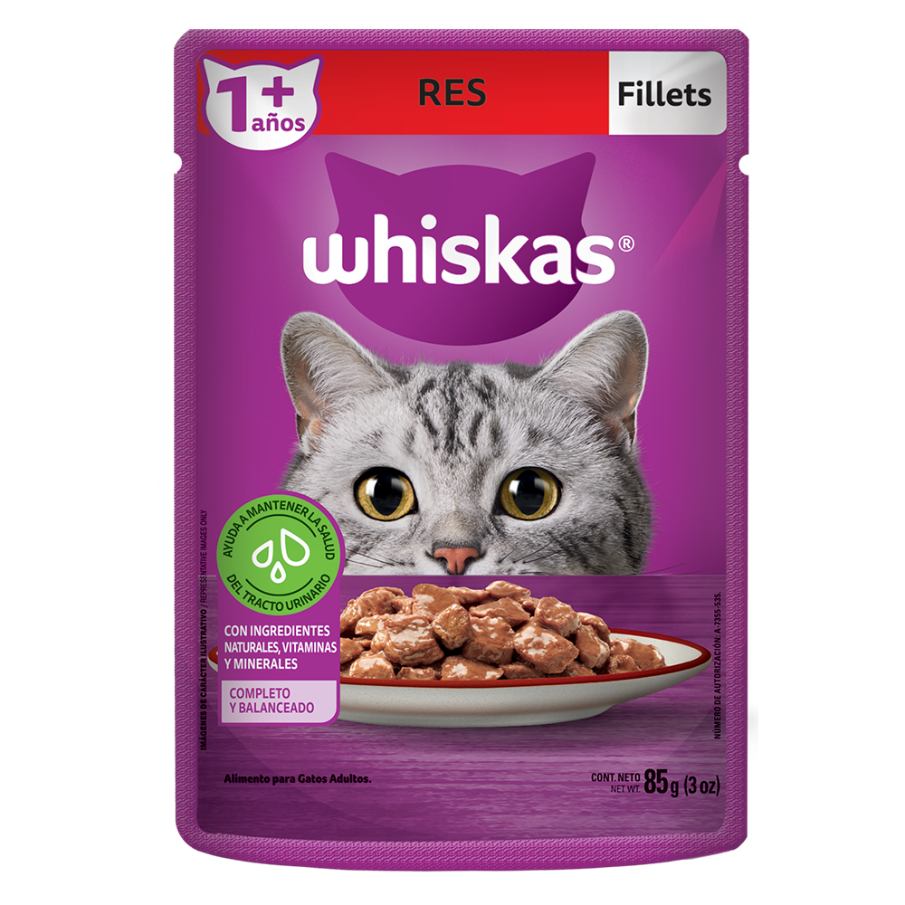 Whiskas Carne de Res 85 gr